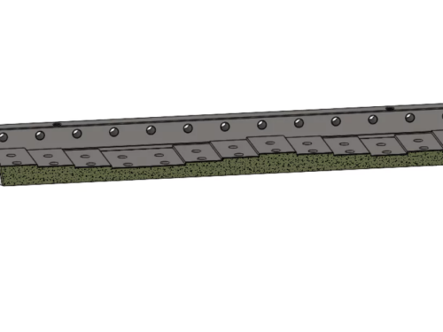 COUNTER KNIFE CASSETTE FOR ELDAN 1060X245X90 MM