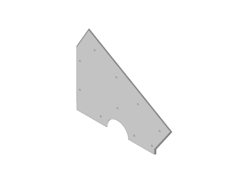 SHIELD ELEMENT ZERMA 913,8X723,2X10 MM L