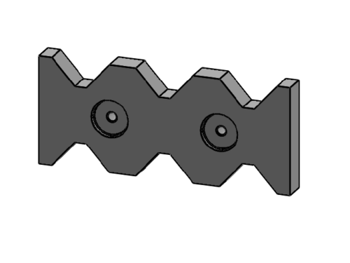 COUNTER KNIFE FOR VECOPLAN VEZ 3200 413X175X38 MM