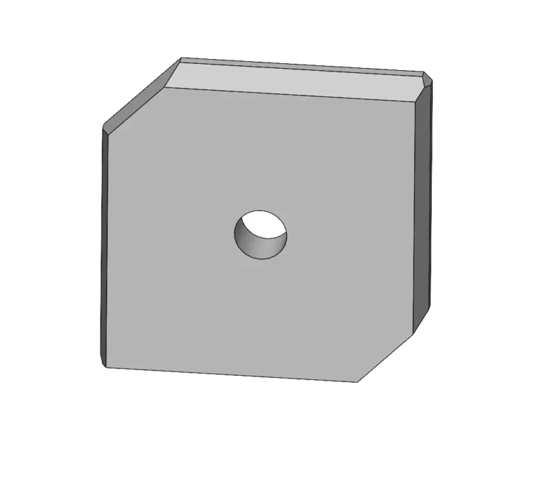 SUPPORT PLATE FOR LINDNER SATURN/METEOR 107,5X107,5X17 MM