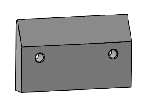 CLAMPING PLATE FOR VECOPLAN VEZ 3200 285,5X175X37