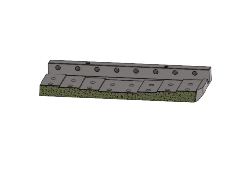 Counter Knife Cassette for Eldan Rasper 660X245X90 MM is a high-performance cutting support component, designed to enhance cutting precision and extend machine life in Eldan Rasper (MPR – Multi-Purpose Rasper) machines. Constructed from S355 structural steel with hardfacing (60 HRC), this counter knife cassette offers exceptional wear resistance, impact strength, and longevity, making it a superior alternative to OEM components.