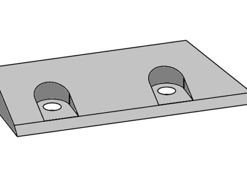 CLAMPING PLATE FOR ZERMA 455X59,5X10,2 MM