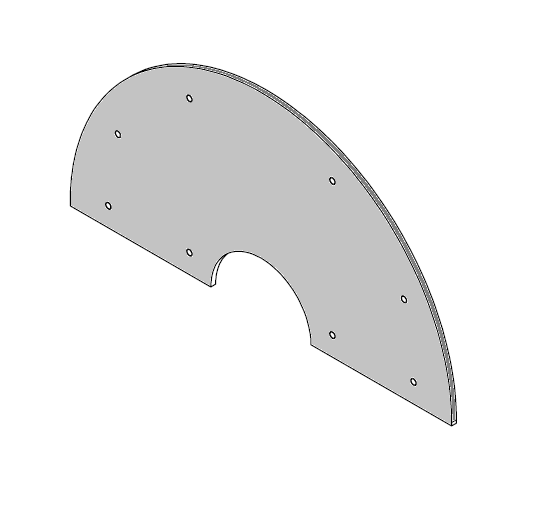 SHIELD PART FOR ZERMA GSH 800X10XR400 MM