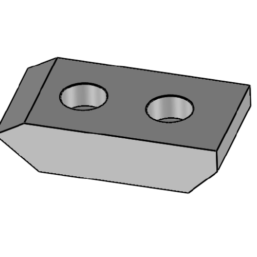 KNIFE FOR LINDNER MERAK 194X100X47 MM B