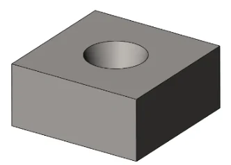 Isometric view of a durable 43x43x20mm industrial shredder knife, designed for optimal performance and extended life in Lindner Micromat 2000-2500 machines.
