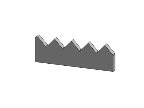 RIGHT COUNTER KNIFE FOR Vecoplan VAZ 2000 380X123X25 MM