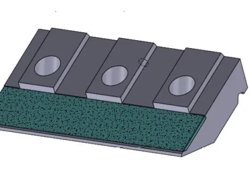 CLAMPING PLATE FOR LINDNER POLARIS 344X223X72 MM M