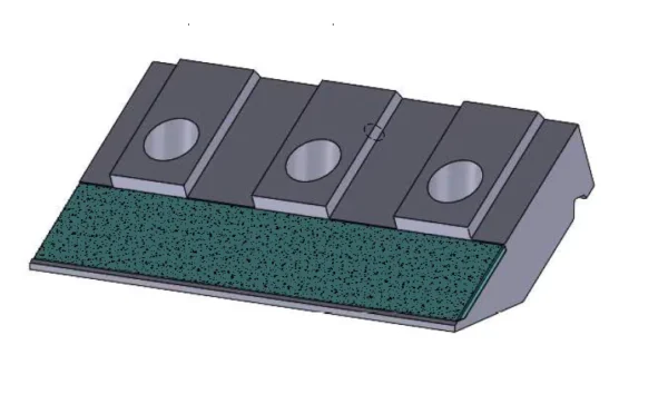 CLAMPING PLATE FOR LINDNER POLARIS 344X223X72 MM M