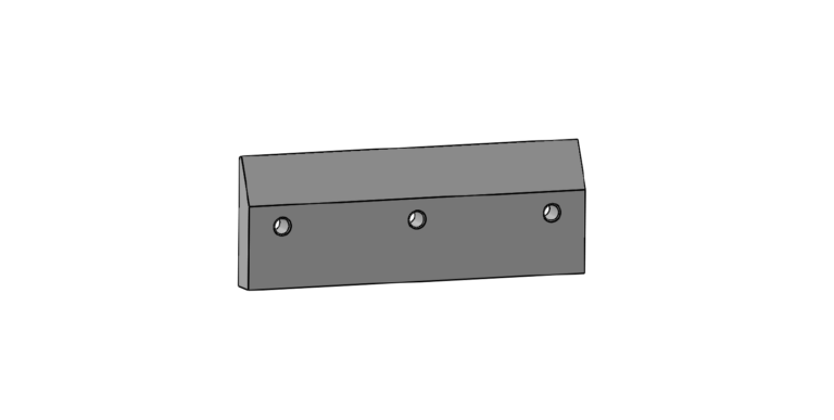 CLAMPING PLATE FOR VECOPLAN VEZ 3200 476,5X175X37 MM R