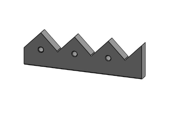 TOOTH KNIFE RIGHT FOR LINDNER 440X126X37 MM