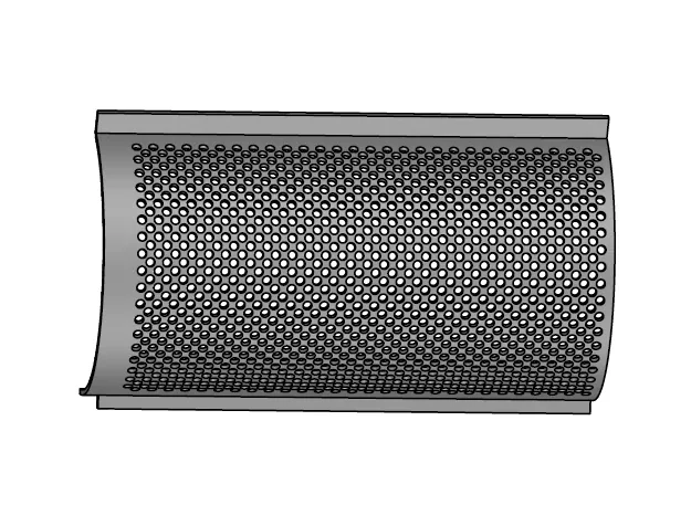 The Screen for Eldan HG 1038X641X10 MM L is a heavy-duty perforated screening component designed for Eldan HG (Heavy Granulator) machines. Manufactured from HARDOX 450 steel, this screen is engineered for high wear resistance, impact toughness, and extended lifespan in demanding recycling environments. With a thickness of 18mm, this precision-crafted screen ensures optimal material flow, efficient granulation, and consistent output size.