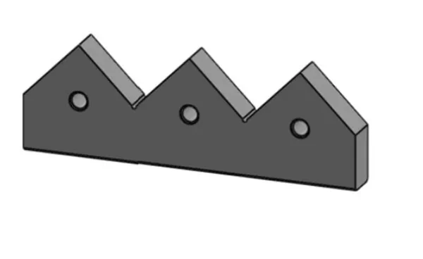 COUNTER KNIFE FOR LINDNER SATURN/METEOR 378X126X37 MM
