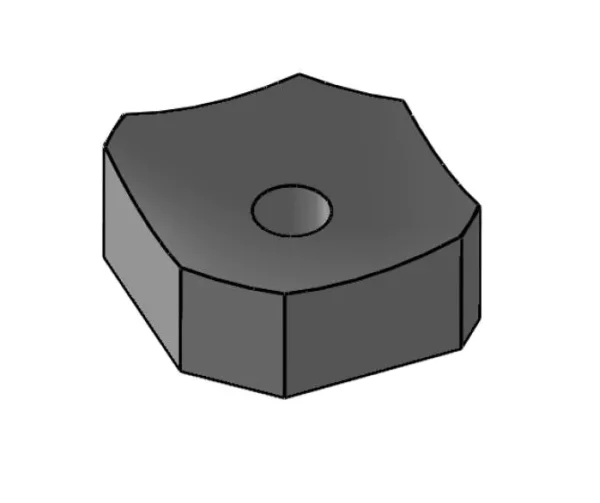 OCTAGON KNIFE FOR VECOPLAN VAZ 60X60X30 MM M18