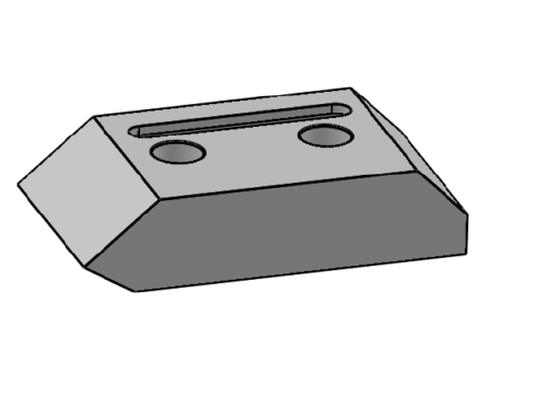 KNIFE FOR LINDNER MERAK 194X100X47 MM B