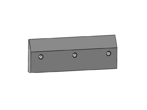 CLAMPING PLATE FOR VECOPLAN VEZ 3200 486,5X175X37 MM L