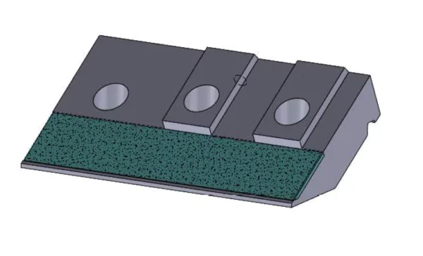 CLAMPING PLATE FOR LINDNER POLARIS 344X223X72 MM R
