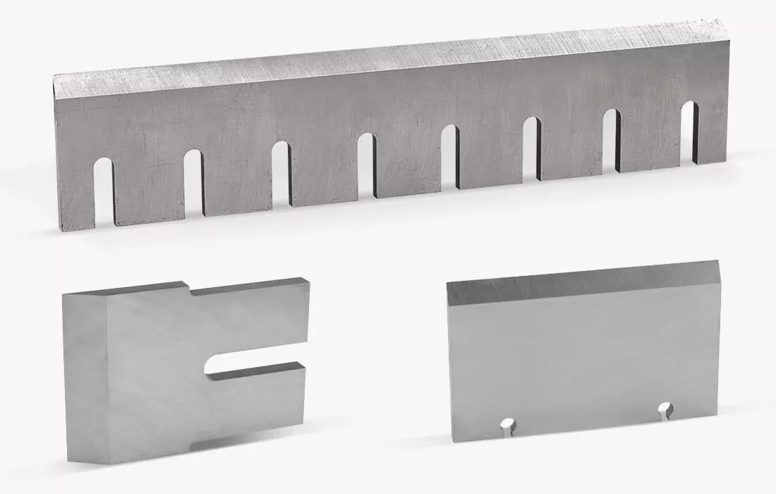 photo showing knives for forestry equipment