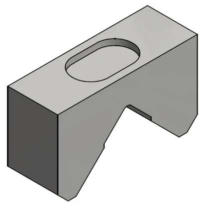 DISTANCE OF COUNTER KNIFE/SCRAPER 70X40X25 MM FOR LINDNER MICROMAT 2000-2500